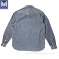 Other Denim Products indigo 6oz 100% cotton men denim jeans shirt Factory